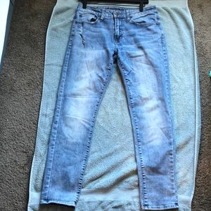 American Eagle Light Wash Blue Skinny Jeans